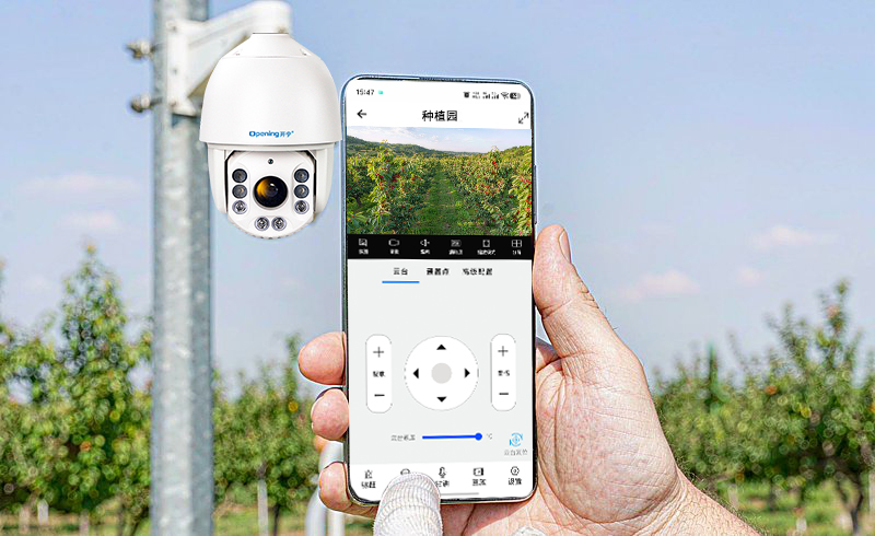 手机APP远程控制球机：云台、变焦、预置位